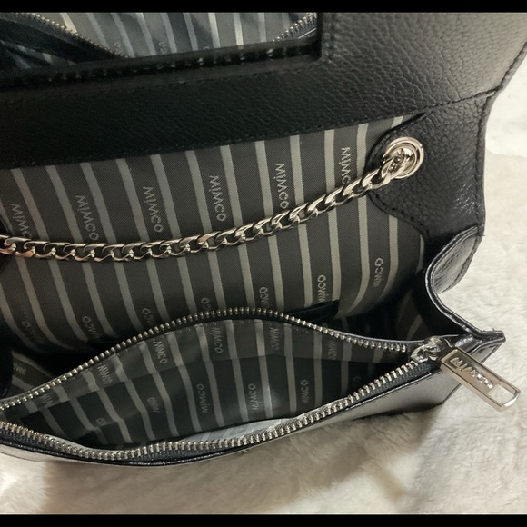 NWOT Mimco trinity clutch - black snake emboss - Picture 8 of 10